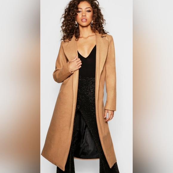 Jackets & Blazers - Women's Caramel Color Lightweight Long Coat